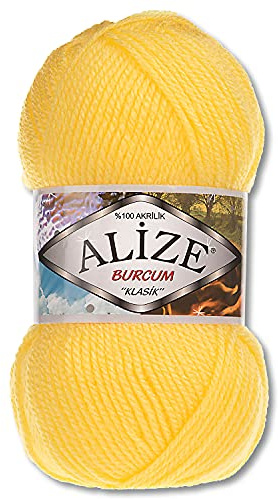 Alize 100 g Burcum Klasik Wolle (Dunkelgelb (216))