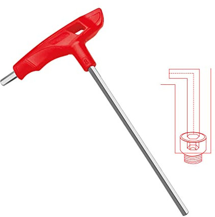 WISEUP T-Griff Innensechskant, 3mm sechskantschlüssel, Metric, CR-V Heavy Duty Innensechskant satz