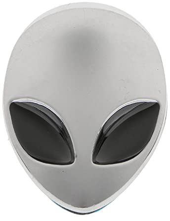 Pegatinas y calcomanías para coche 3D, emblema de metal para motocicleta, extranjero, plata