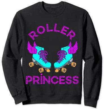 Rollschuh Prinzessin Rollschuhe Laufen Roller Skating Sweatshirt