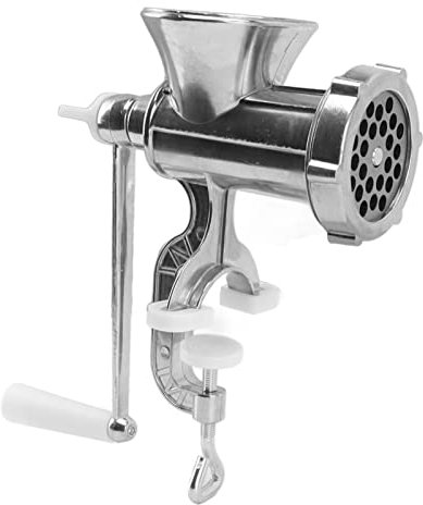 Tnfeeon Picadora de Carne, Fabricante de Salchichas de Hierro Fundido Resistente y Picadora de Carne Manual Haga Hamburguesas Caseras Carne Molida y Más Portátil y Fácil de Usar