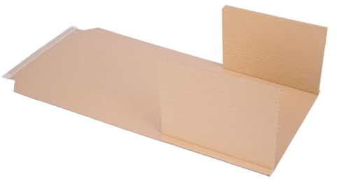 Bokförpackning 100 stycken självhäftande, 600 x 400 x 10–85 mm, universell skötväska