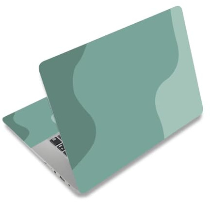 AIMSA Laptop Notebook Skin Sticker Decal, 12/13/13.3/14/15/15.4/15.6 inch Laptop Universal Cover, Scratch Resistant Art Decal Protector, Mint Green Gradient