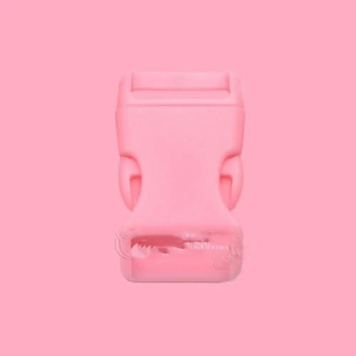 AKJXI 15mm 20mm 25mm Fibbia a sgancio rapido Laterale in plastica Chiusura a Clip per Fai da Te Cinghia per Borsa Collare per Cani Artigianato Accessori per Cucire 10 pezzi-25,5 mm-Rosa