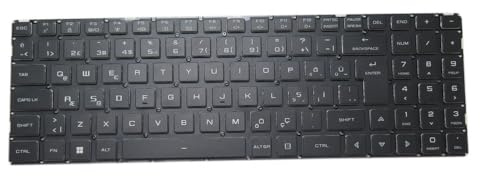 RTDPART Laptop No Backlit Keyboard For PcCom Revolt 4090 RTX4090 Turkey TR Black No Frame New