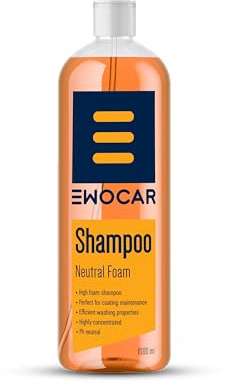 Ewocar Autoshampoo Neutral Foam 1000ml – pH-Neutrales Lackschonender Reinigungsschaum für Fahrzeugpflege