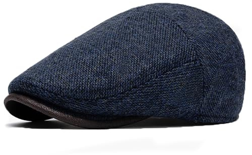 Bigoco Basco Berretto Coppola Piatto Lana Uomo Baschi Regolabile Irlandese Scozzesi Cappelli Cabbie Hat Flat cap Newsboy Cappello da Guida