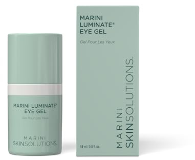 Marini SkinSolutions Luminate Eye Gel - Reduces Appearance of Dark Circles, Crepey Skin, Fine Lines & Wrinkles with Retinol, Chromabright & Peptides - Cruelty Free - Made in the USA - 0.5 fl oz