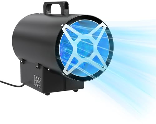 FIVMEN Gasheizgebläse 10KW Gasheizung für Innenräume Edelstahl Gasheizung Gasheizer inkl Verbindungschlauch und Gasdruckregler Heizkanone Heizgebläse Gas für Wirksame Fläche 150m²