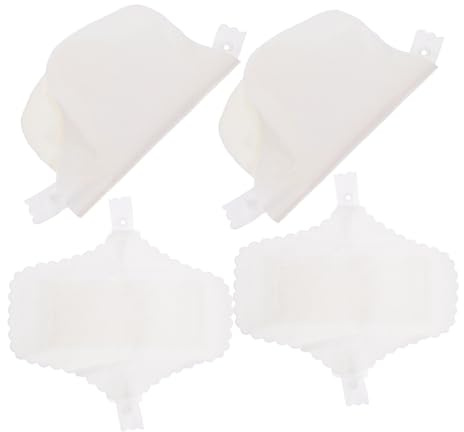 Artibetter Toallas Sanitarias de Tela Reutilizables 18 Cm Capa, 4 Unidades (2 Borde de Encaje y 2 Lisas), Compresas Menstruales Lavables de Algodón para Cuidado Femenino Diario y Postparto