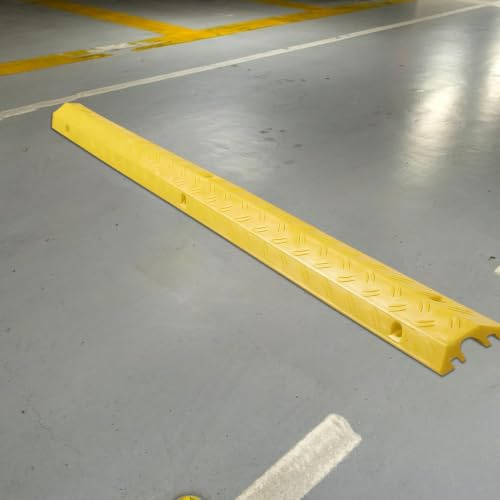 Goulotte De Sol Anti-Dérapante 100cm - Cache-Câbles De Sol pour Tuyau D'Arrosage Et Câbles | Rampe De Protection Extérieure pour Trottoir, Jardin, Garage, Bureau, Hôtel