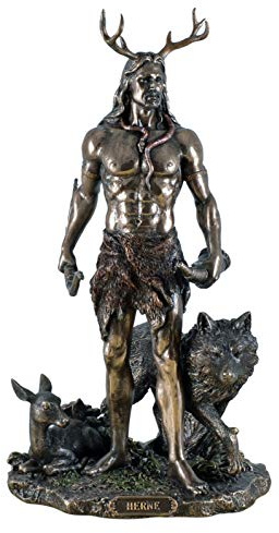Veronese Gott Herne (Enki) mit Wolf und Hirsch