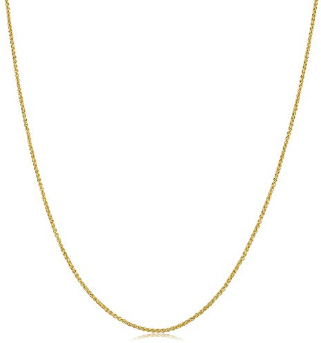 PRINS JEWELS 14 Karat 585 Gold Feine Diamantschliff Spiga Weizen Kette Gelbgold (45)