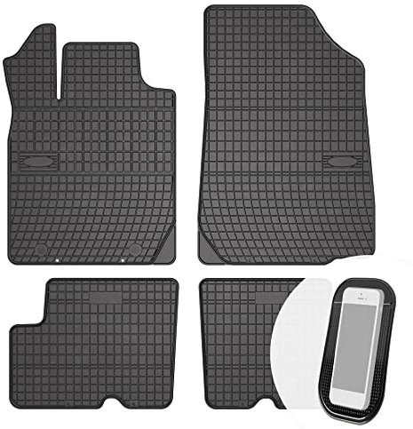 moto-MOLTICO Gummimatten Auto, 4-teiliges Set, Allwetter Gummi Fußmatten, Antirutsch & Wasserfest Autoteppiche - passend für Dacia Duster Logan Sandero 2008-2018