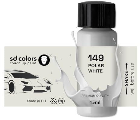 SD COLORS POLAR WHITE 149/9149 WEISS TOUCH UP PAINT PEN 15 ML (JUST PAINT)