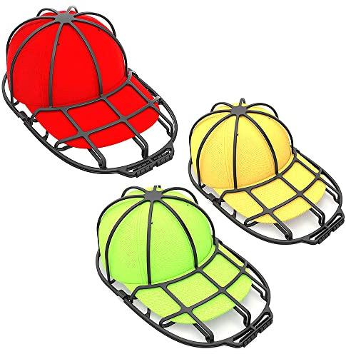 3 Stück Cap Waschen, Cap Halter, Basecap Waschgestell, Für Erwachsene Und Kind Baseball Kappen Reiniger