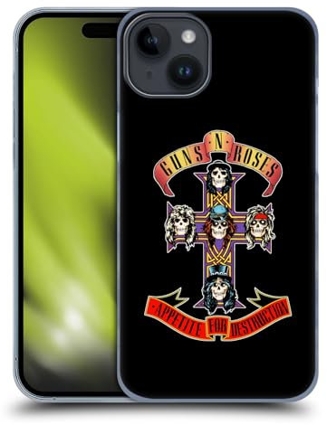 Head Case Designs Licenza Ufficiale Guns N' Roses Appetite for Destruction Arte Chiave Custodia Cover Dura per Parte Posteriore Compatibile con Apple iPhone 15 Plus