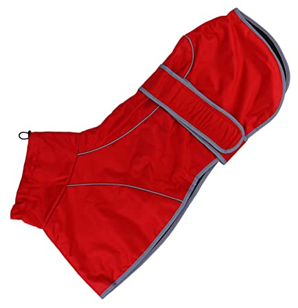 Hunde Overall für Draußen, Leicht Anzuziehen, Rot XL | Polyester, für Welpen und Hunde, Sportlich bei Jogging und Outdoor Aktivitäten, mit Einfacher Zugseil Wechselmöglichkeit