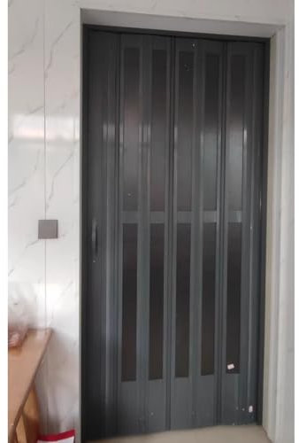 Schiebetür Falttür falttüren innentüren Aluminium Akkordeon-Tür Innenbereich Falttüren, Küche Kleiderschrank Büro Türöffnung Mehrfach gefaltet Schiebetür, Temporäre Tür Raumtrenner mit Acrylglasscheib