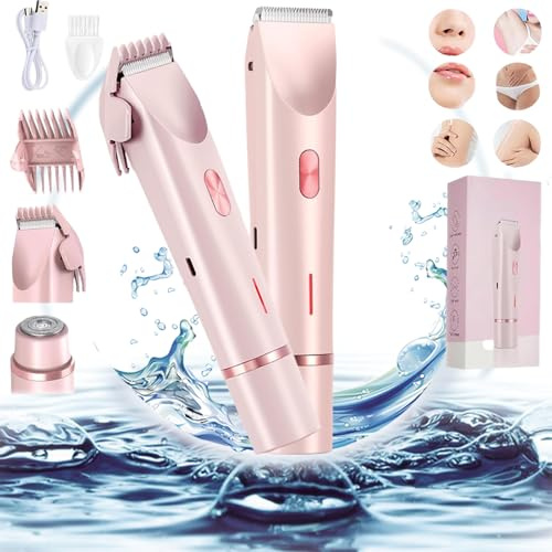 Glow Aura Shaver, Glowshave Hair Remover, Silkglide Pro Shaver, Silk Glide Pro Shaver Electric Lady, 2 In 1 Double-Headed Waterproof Wet And Dry, Waterproof Electric Bikini Trimmer (1PCS)