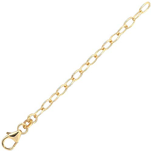 Kettenverlängerung 3mm Kette Verlängerungskette 585 Gold Gelbgold 7cm