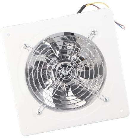 Brrnoo Abluftventilator für Küche und Büro, Fenster-Wandventilator 220V 167mm, Leistungsfähiger Hausventilator mit Starker Durchlüftung, Ideal für Zuhause und Industrie