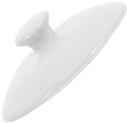 CATIEBYE Ceramic Pot Lid Replacement Casserole Cover for Kitchen Cookware Soup Bowl Lid Teapot Ceramic Cover Heat-resistant for Restaurant Hotel Use