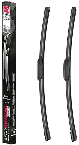 HQ AUTOMOTIVE Wiper Blades for BMW 1 Series Hatchback (2019 and later), RHD | 2-piece front set, 26 in + 17 in, pre-installed Vehicle-Specific Bayonet connector, graphite-coated rubber, rain sensor ready