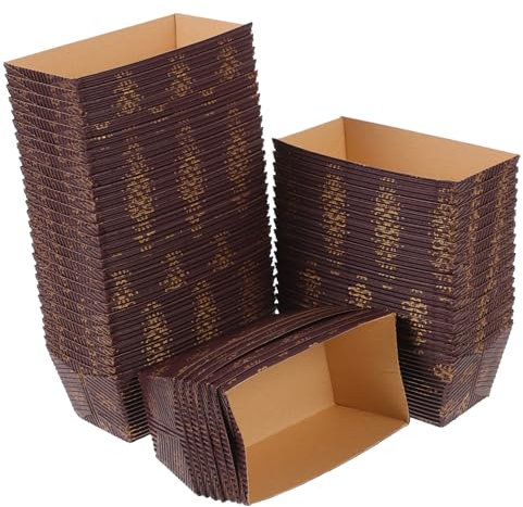 GALPADA Stampi Di Carta Per Plumcake Usa e Getta Rettangolari Piccoli, Teglie Per Plumcake Antiaderenti Per Cottura Al Forno, Set Da 50 Pezzi Per Feste e Riunioni