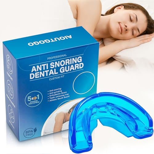 AIOUTGOGO Schnarchstopper-Schnarchschiene Mehrzweck Anti Schnarch Schnarchfrei Stopper-Effektiv Snoring Stopper gegen Schnarchen für Männer und Frauen Anti Snoring Mouthpeice Device (Gebrauchsfertig)