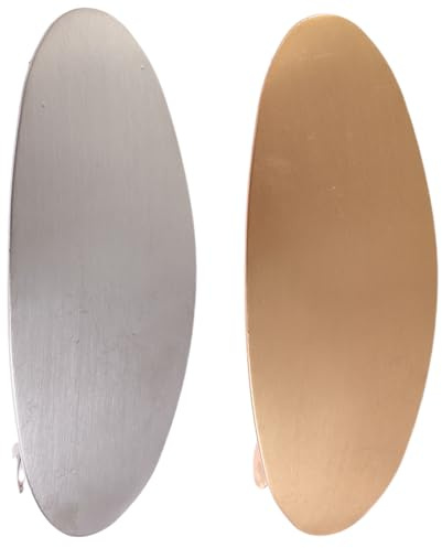 Franska hårklipp, platta hårklipp non-slip-barretter | Oval Large Gold Silver Spring French Metal Hair Clips Barrettes Accessories for Women Girls