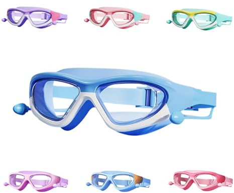 Schwimmbrille für Kinder, Profi Schwimmbrillen für Jugendliche Kinder Kind Jungen Mädchen Kleinkinder 3-15 Jahre - Antibeschlag UV Schutz