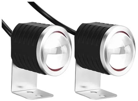 Fanale Anteriore Lampada A Led Ausiliaria Per Moto Per Mini Faretto A LED Faro Esterno Lente Per Proiettore Dual Color ATV UTV Scooter Cafe Racer Light Moto Faro