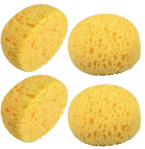 INJOYTEC 4PCS Texture Sponge Kit Drywall Patch Ceiling Repair Tool for Knockdown Orange Peel and Splatter Texture DIY Painting Wall Decor Home Renovation Paint Sponges for Professional Finishes