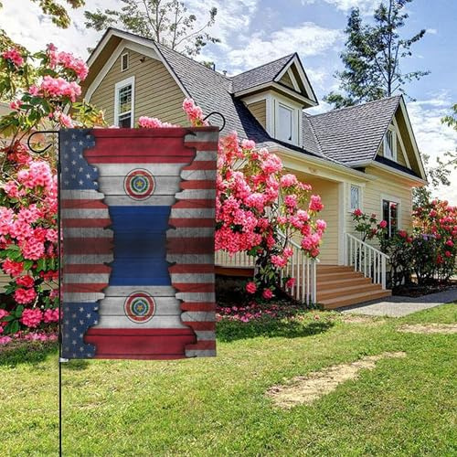 Bandera paraguaya texturizada de Estados Unidos, de doble cara, 71 x 101 cm, para decoración de exteriores