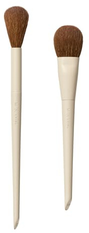 Morphe x Ariel Cheek Essentials Duo - Makeup Brush Set Including A58 Signature Cream Contour & A22 Blush Brushes for Seamless Definition and Color Application (2 Piece Set)