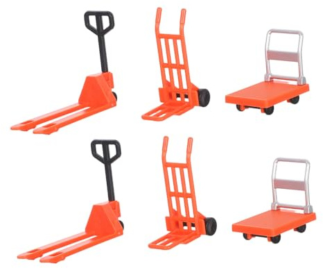 Hemobllo Miniatore Carrello Piattaforma in Miniatura Atmosfera Natalizia | Plastico Rosso, Leggero, per Trasporto Miniature, Facile da Usare, per Mani Piccole