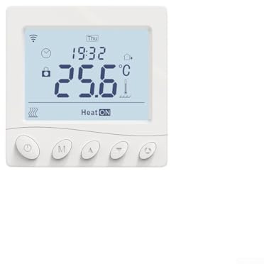 Smart Thermostat, WiFi Underfloor Heating Temperature Controller with App Timer Button Switch for Electric Heating, Intelligent Home Control