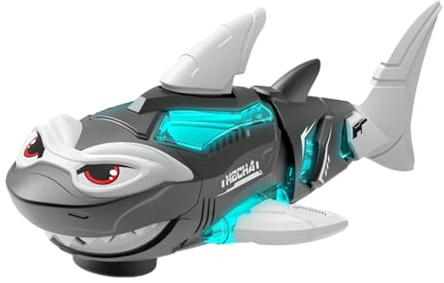 Remote - batteridriven rolig realistisk leksaksrobot | simning djur robothajleksak | för pojkar flickor bad vatten lek underhållning födelsedag påsk badkar