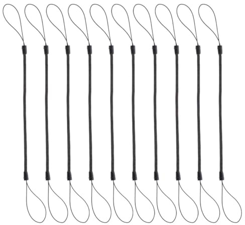 Homoyoyo Lot de 10 Cordons Rétractables pour Stylo à Ressort, Corde Anti-Perte pour Stylet et Téléphone, Lanière Pratique pour Bureau et Usage Quotidien, Porte-Stylo Sécurisé, Plastique