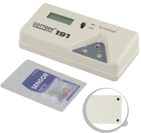 Getdoublerich Soldering Iron Tip Thermometer, Digital LCD Temperature Tester 191°C with Probe, Accurate Heat Measurement Tool for Soldering Work