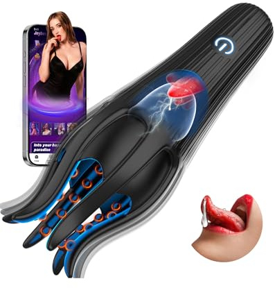 Kismloit Male Masturbator, Flexible Claw Design Penis Vibrator