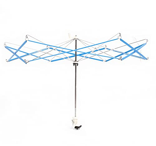 Zunate Enrouleur de Fil de Parapluie en Acier Inoxydable |Cadre d'enroulement de Hank Manuel Stable pour Boule de Fil, Support en Métal Réglable
