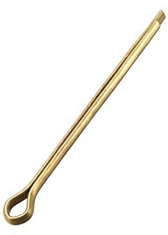 sourcing map Geteilter Splint 3mm x 50mm(1/8 Zollx 1 31/32 Zoll) Befestigungsclip Golden