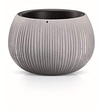 Prosperplast Bowl Plastik mit Zementfarbenablagerung, 19,5 (hoch) x 29 (Breite) x 29 (tiefer) CMS