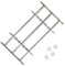 yorten Fenstergitter, Einstellbares Stahlgitter, Fenster Gitter, Sicherheitsgitter, Fenstergitter Einbruchschutz, Verzinkter Stahl, für Fenster mit 3 Querbalken 500-650mm