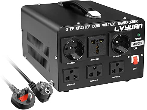 LVYUAN 3000W Transformador de Voltaje 110V / 220V Transformador In/Out: 110V 220V