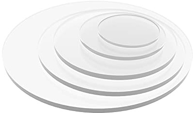 Scheibe klar RUND Zuschnitt - Acrylglas rund transparent (10mm, Ø 80mm)