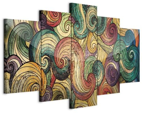 murando - Panneau Acoustique Mural, Tableau Décoration Abstrait 225x112 cm | Mousse Acoustique - 2,6 cm, Réduit les échos la chambre, Décoration Murale Moderne 2-en-1, Toile tendue sur châssis en Bois