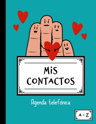 Mis contactos | Agenda telefónica A-Z: Libreta de direcciones y contactos telefónicos. Listín telefónico familiar con ordenación alfabética. 324 ... datos de contacto. Agenda grande y práctica